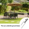 Patio Umbrella Holder Ground Stake Adjustable Heavy Duty Metal Outdoor Garden Beach Umbrella Parasol Flagpole Stand Base Umbrella Accessories