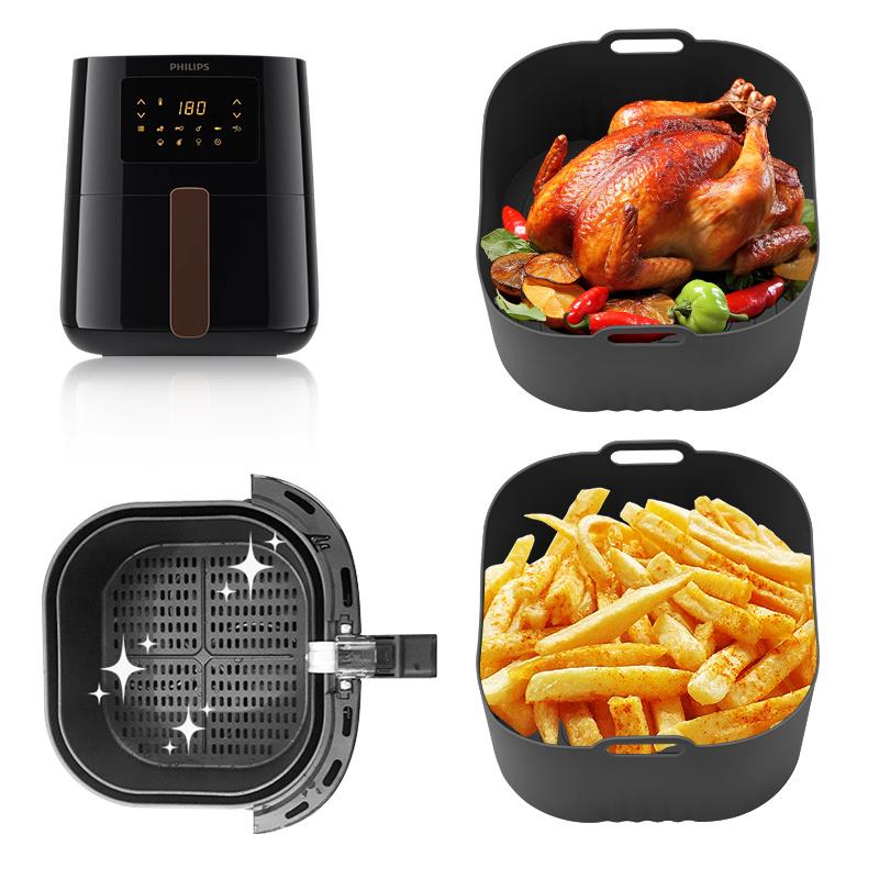 2 шт. Силиконовая форма для выпечки для аэрофритюрницы, модель Philips HD9252 HD9200 HD9255, подарок, аксессуары для дома и кухни, легко чистить