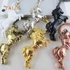 Cool Horse Key Chain Ring Solid Color Keychain Purse Bag Decor Pendant Hanging Accessories