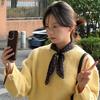 Летняя Мода Шифоновый Платок в Горошек Женский Квадратный Платок на Голову и Шею Шали Женские Резинки для Волос Повязки Платки