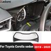 Для Toyota Corolla седан/Cross -2024 2025 Углепластик Рамка Панели Приборов Салона Автомобиля Накладка Декоративная Аксессуары для Интерьера