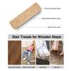 8''x30'' Vintage Luxury Floral Self-Sticking Stair Treads Mat Polyester Non-Slip TPR Backing Home Stain Resistant Anti-Slip