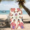 Beach Towel with Atlético Madrid logo Pattern - soft,absorbent,machine washable Lightweight&Modern,swimming,Travel Essentials