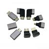 HDMI Pass-Through Adapter 2.1, Aluminum Alloy, 90°/270° Angled, Mini Microphone, 8K 60Hz.