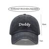 Adjustable Daddy & Mommy Baseball Cap Letter Embroidered Dad Hats  For Man Women