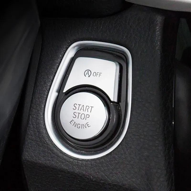 Chrome Car Styling CD Panel Switch Button Cover Sticker Trim For BMW 3 4 Series F30 F32 F34 F35 F36 320i 318i Inner Accessories