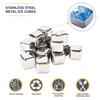 Whiskey Stones Stainless Steel High Cooling Technology Ice Cubes Reusable Wine Drink Freezer Cooler Rock for Birthday Gifts Men 6