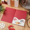 Christmas Gift Card Holder 5 Slots Postcard Card Sleeve Christmas Tree/Snowman Money Holder Envelope Booklet for Xmas Party Supplies