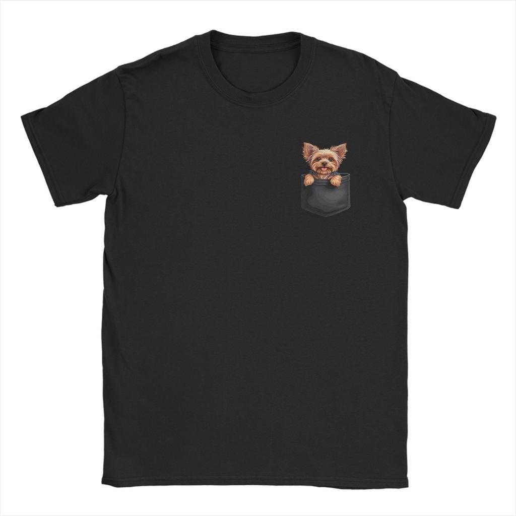 Funny Yorkie Yorkshire Terrier Unisex Unisexs T Shirts Cute Dog Humor Tee Shirt Short Sleeve Tshirts Pure Cotton Plus Size Clothes