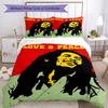 Bob Marley Bedding Set Design for Dormitory Soft Fabric Christmas Gift