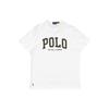 Polo однотонная футболка с круглым вырезом и коротким рукавом, мужские топы, белая 710917892-003