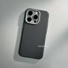 Магнитный чехол из углеродного волокна 17 Cover для iPhone 16 15 Pro Max Беспроводная зарядка Магниты Оболочка Сплав Кольцо для камеры Броня Funda