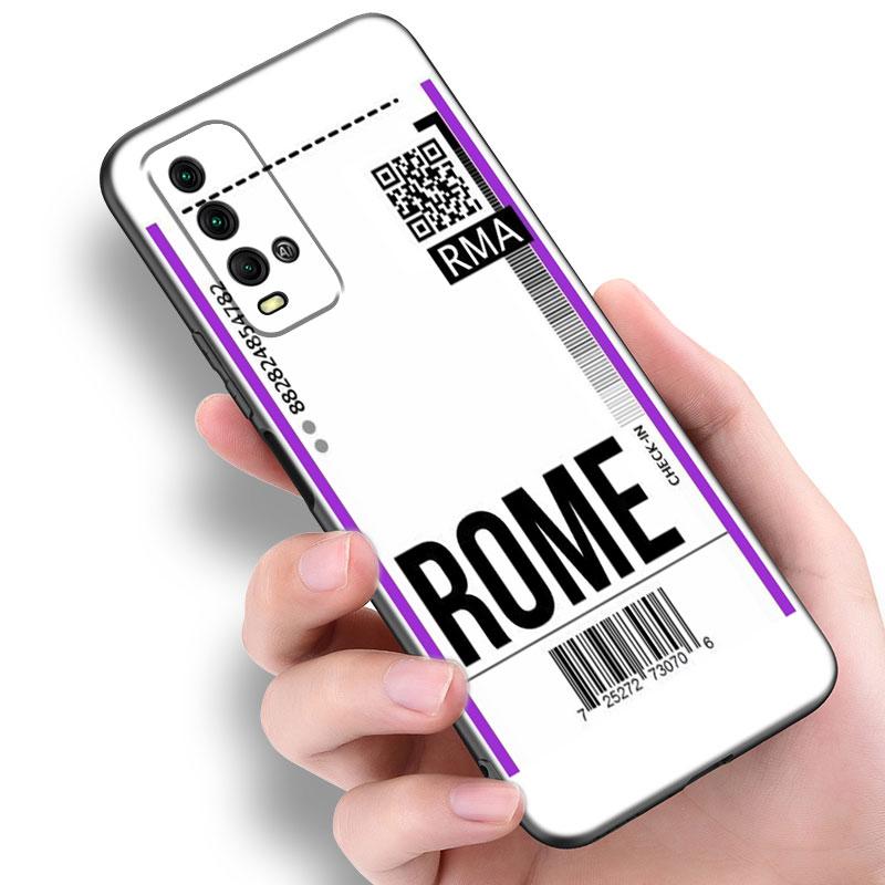 Наклейка на проездной билет Париж Чехол для телефона для Xiaomi Redmi Note 5 6 9T K20 K40 K50 Pro 7A 8A 9A 9C 9i 10A 10C A1 S2 ТПУ Черная крышка