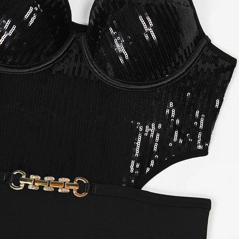 Aduloty Женское эротическое белье, сборка бусин, сетчатая ткань, сексуальный комбинезон на бретельках, тонкий полый перспективный комплект