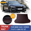 New Artificial Leather Car Trunk Mat Cargo Protective Mat Car Interior Accessories For Bmw G30 5 Series F10 F11 E60 F07 GT