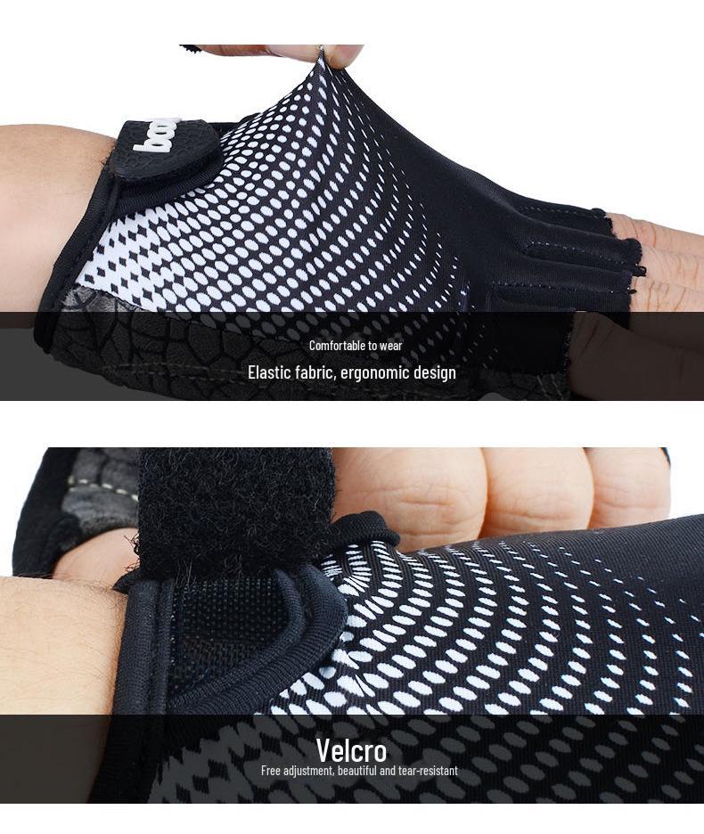 Перчатки для фитнеса Boden Non-Slip Silicone - полупальцевые, антимозолистые для занятий на открытом воздухе