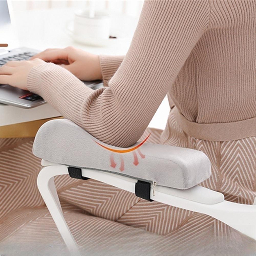 Office Chair Armrest Pad Elbow Pillow Comfortable Support Cushion Memory Foam Inner Core Sofa Cushion for Home Office Game Chair