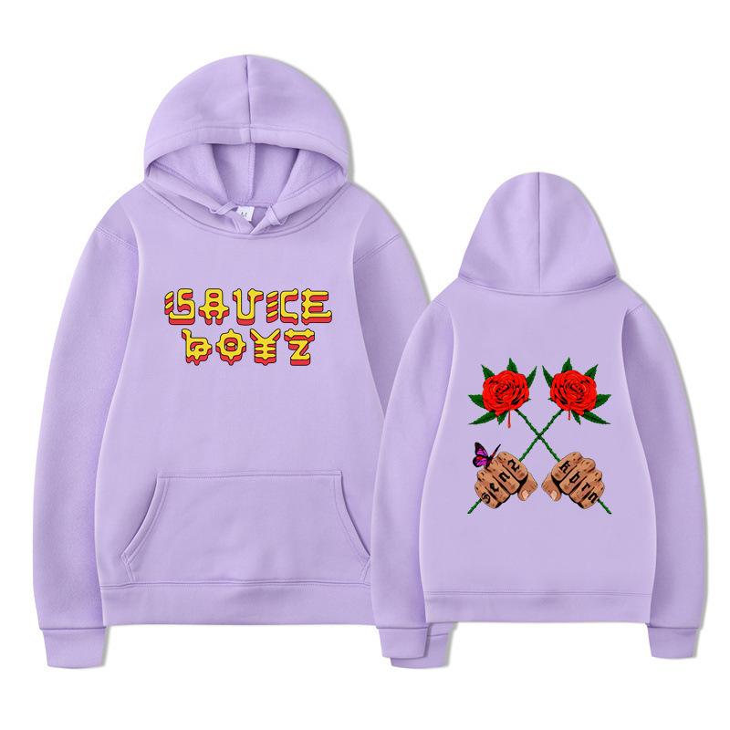 Hoodie Spring And Autumn American Rapper Trend Printed Sweater Men'S Loose Casual Hoodie Women'S