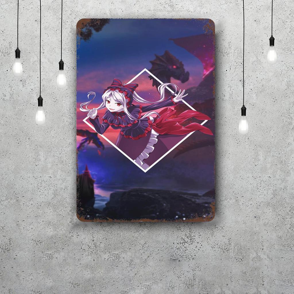 Shalltear bloodfallen Декор Винтажные Металлические Знаки Жестяные Знаки Постер Капитана Декор для Бара Паба Клуба Мужской Пещеры Настенный Декор