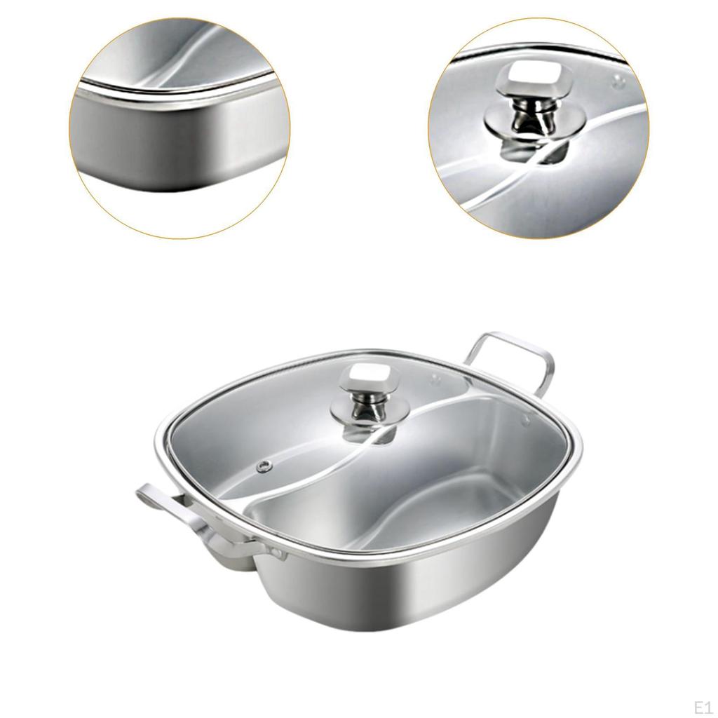 Chinese Pot Divided Cooking Multifunction Shabu Divider for Camping
