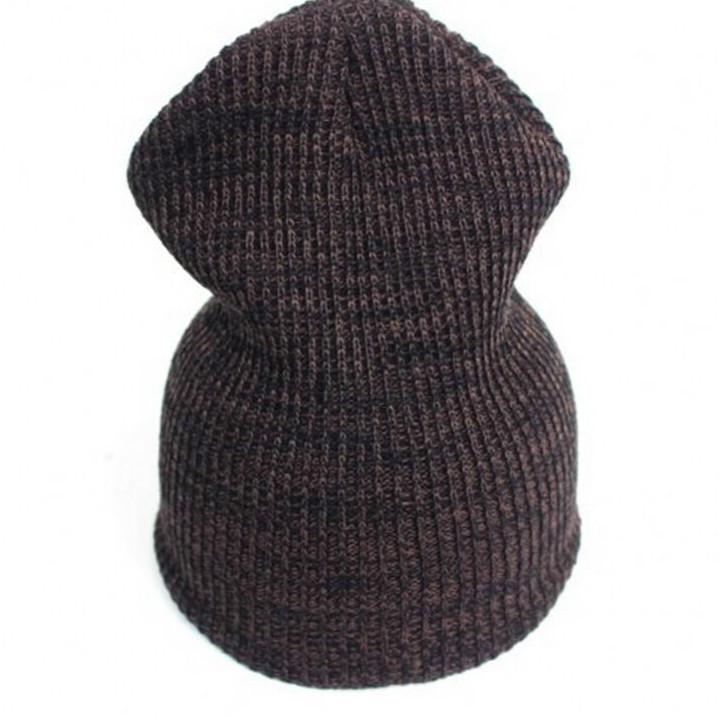 Women Men's Casual Beanies Warm Stripes Knitted Femme Autumn Winter Unisex Caps