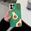 Для Oppo Realme 8 9 5 6 7 10 Pro Plus K12 A5 A5X чехол-накладка с симпатичным узором авокадо жидкий силикон высокого качества пылезащитный чехол для Oppo бампер чехол