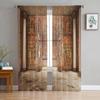 Woman Mural Window Curtains for Living Room Kitchen Door Curtain Sheer Curtains for Bedroom