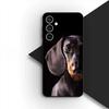 Cover for Samsung Galaxy S24 S25 S23 FE Ultra Plus S7 Edge S25+ S23+ A56 5G Casing Silicone Phone Case Wallpaper Dachshund Dog