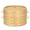 Anti-scald with Handle Fish Vegetables Buns Making Cooking Kitchen Tool Basket Bamboo Steamer Cage