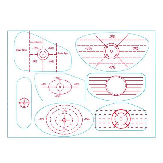 50 шт. этикеток для гольфа с защитной лентой для улучшения точности и дальности удара по мячу для гольфа. Наклейка для удара по мячу для клюшек Iron Wood Fairway.