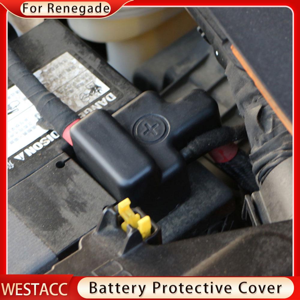 Крышка положительного и отрицательного полюсов аккумуляторных батарей для Jeep Renegade 2014 - защитные крышки для электродов аккумуляторных батарей