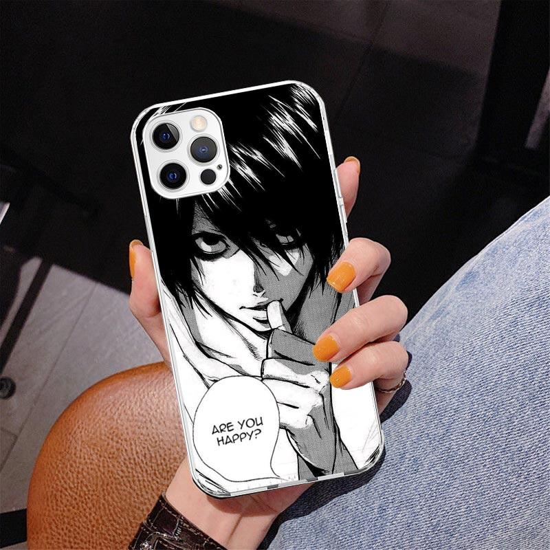 Чехол для телефона N-Note D-Death L Lawliet Для iPhone 17 Air 16 Pro Max 16E 15 + 14 Plus 11 12 13 Mini 7 8 SE Подарок Чехол с принтом Fundas