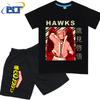 My Hero Academia anime costume kids T-shirt set pure cotton short-sleeved shorts 2-piece set for boys and girls
