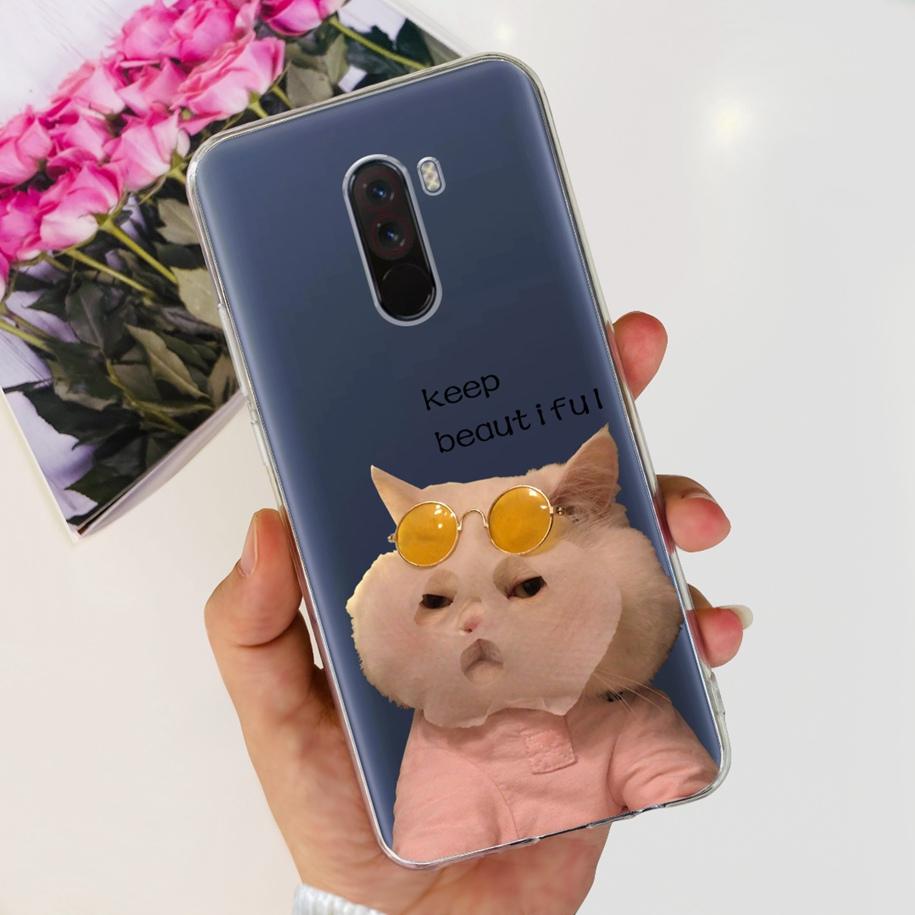 Чехол для Xiaomi Pocophone F1 Poco F1 Модный чехол с цветами Мягкий силиконовый тонкий чехол для телефона для xiaomi Pocophone F1 Global F 1 Funda