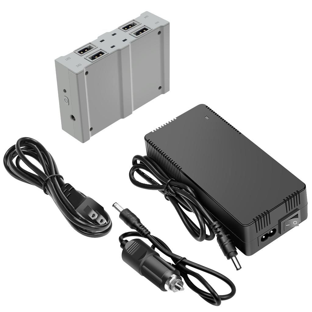 4 In 1 Battery Charging Hub for DJI Avata Fast Batteries Charge Hub DC Car Charging Cable Adapter for DJI Avata Drone Accessory