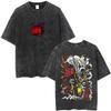 Anime One Punch Man Saitama Vintage Washed Tshirt Men Women Fashion Short Sleeve T Shirts 100 Cotton Casual Oversized Tshirts