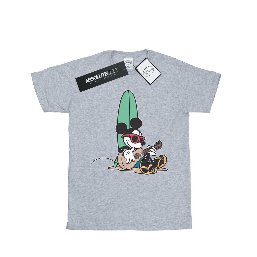 Disney Womens/Ladies Mickey Mouse Surf And Chill Cotton Boyfriend T-Shirt
