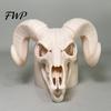 Unique Trailer Hitch Accessory Cover Cap for The Coupling, 3D Printed Ram Skull Custom Truck Cover, Black/White Bone Design Truck, Recreational