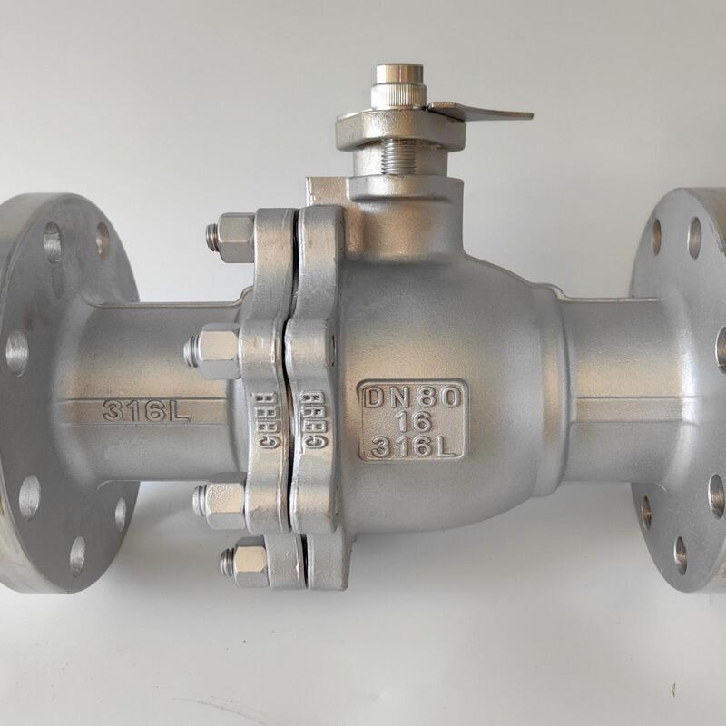 Yunduo 304 Stainless Steel Flanged Ball Valve