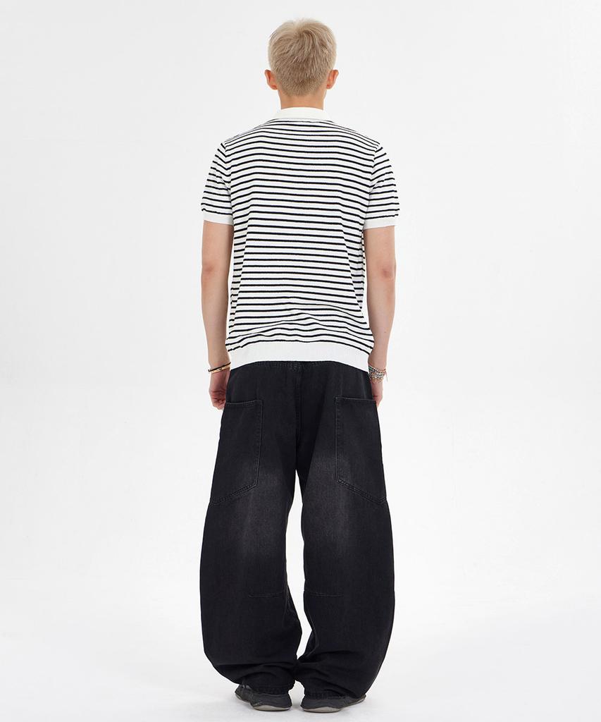 MAKEITTO Balloon Wide Denim Pants_Black