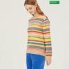Benetton Lettering Color Stripe Knit Bakp06411