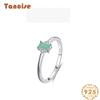 Tancise Classic 925 Sterling Silver  Zircon Ring Ladies Jewelry Wedding Promise Party Gift