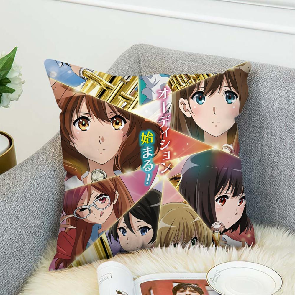 Чехол на подушку Sound Euphonium 3 для автомобиля, дивана, декоративный домашний, двусторонний принт, плюшевая квадратная декоративная подушка, чехол