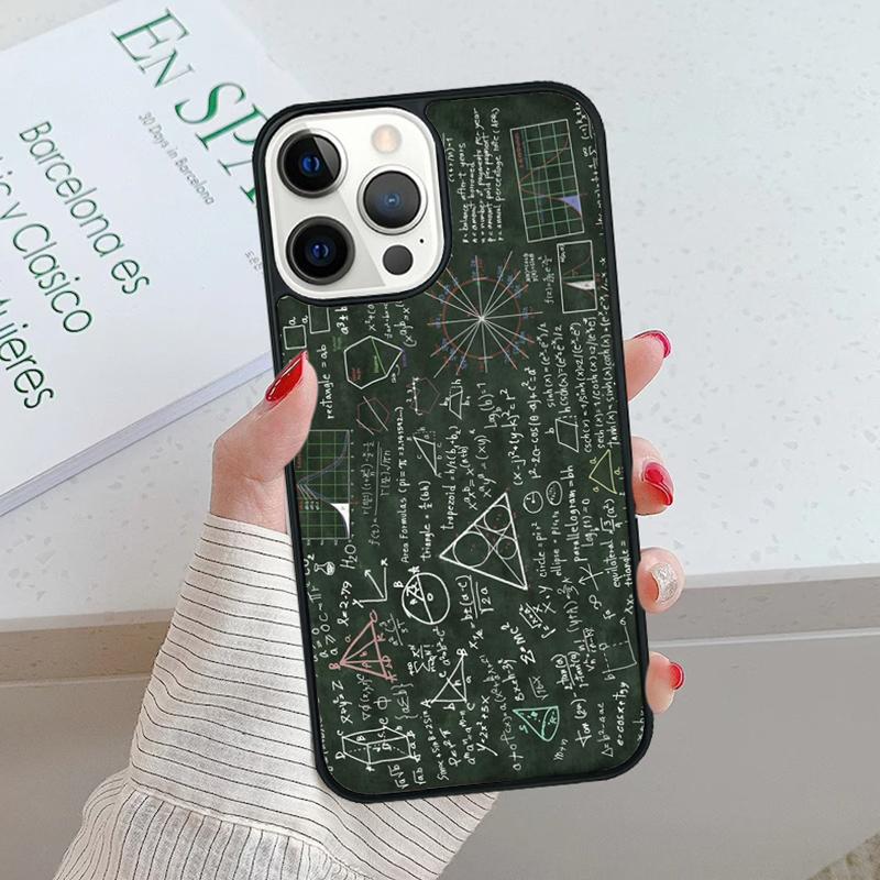 Чехол для телефона с формулами и уравнениями по физике и математике Для iPhone 17 Air 15 16 16e 14 13 12 11 Pro Max Coque Для Apple PLUS fundas