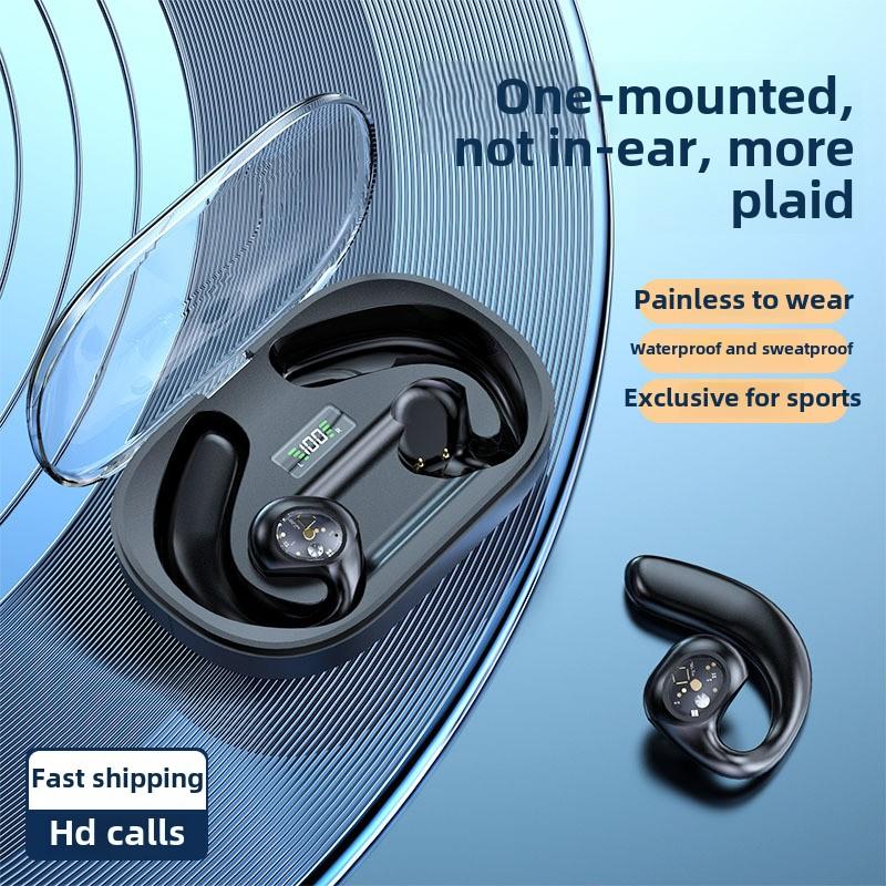 Новые открытые беспроводные наушники OWS Bluetooth с прозрачными сверхдлинными ушами для бега