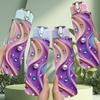 1PC Rainbow Swirl Gem Ink Pattern 750ml Color Plastic Sports Water Bottle Leakproof Flip Straw Lid Suitable for Sports Office Home Use
