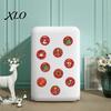 Christmas Gift Tag Stickers Roll Stickers, 8 Festive Patterns Print, Round Holiday Envelope Packaging Seals Seals, Decorative Coated Paper for