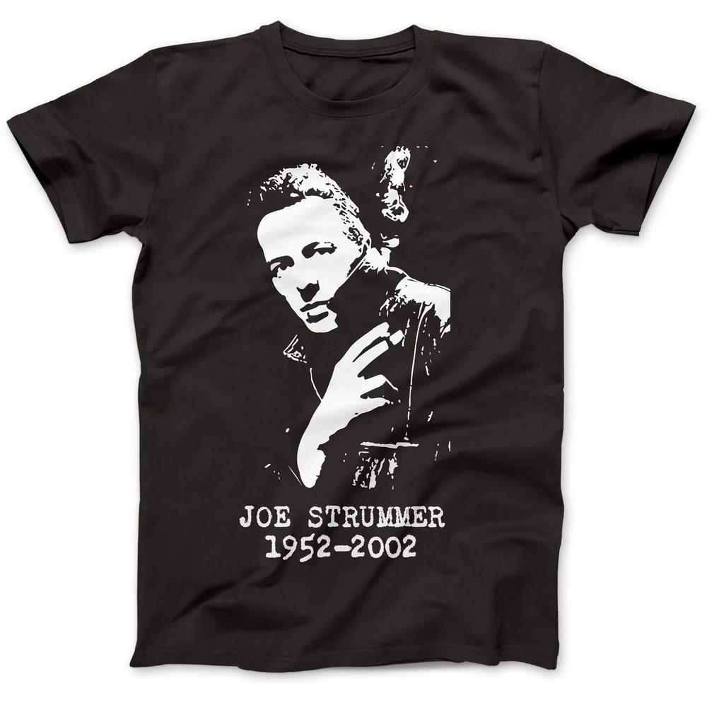 НОВЫЙ Joe Strummer The Clash Группа Черный Размер S-5XL Подарок Футболка для фаната AG251 Унисекс Футболка