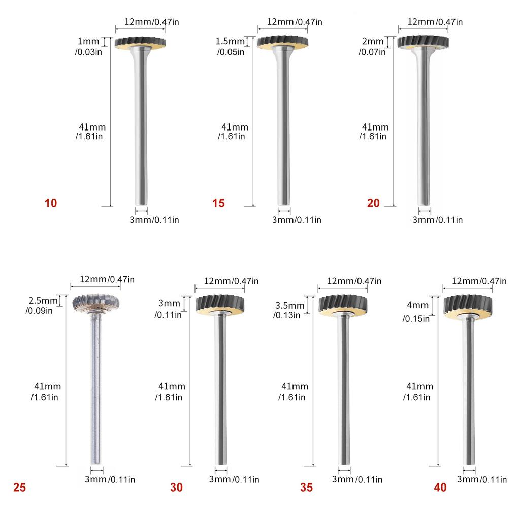 Твердосплавная фреза роторная Т-образная с круглым хвостовиком, электрическая шлифовальная головка для гравировки металла, дерева, камня