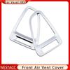2 шт., хромированная передняя крышка автомобиля из АБС-пластика, накладка на вентиляционное отверстие для Honda Vezel HRV HR-V 2014-наклейка на выпускное отверстие для воздуха